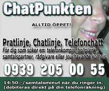 ChatPunkten| Sveriges mysigaste telefonchat. Televärdinnorna finns här som bollplank samtalspartner, rådgivare eller jourhavande kompis. 